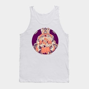 Peach Circle of Ornament Tank Top